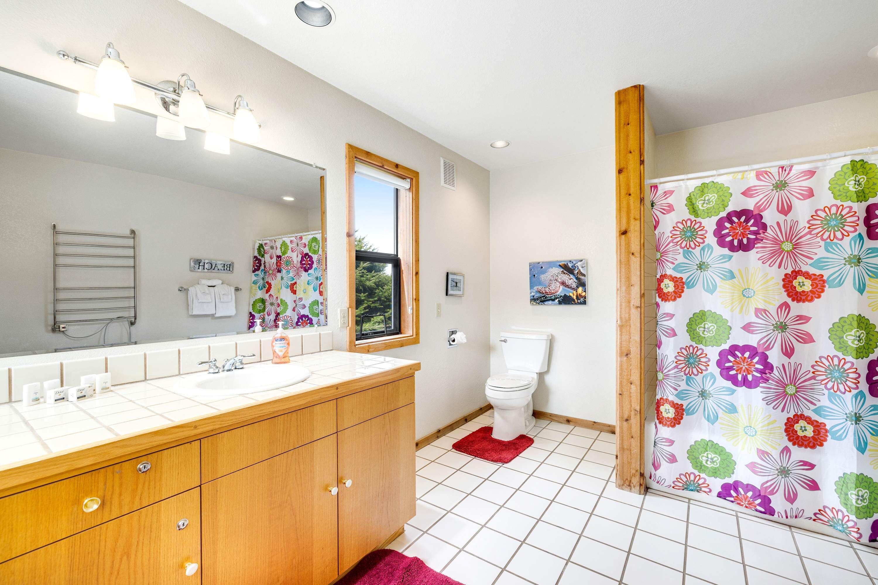 Shower, towels