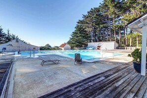 Pool - Dog-friendly home with cove views, a private hot tub, & rec center access (Sea Ranch)