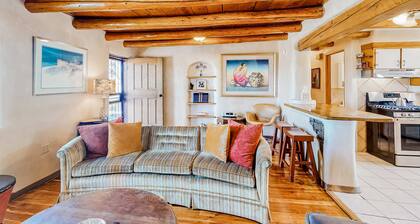 Restored 1938 adobe with mountain view & kiva fireplace - dog-friendly