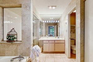Shower, hair dryer, towels, shampoo - Lake Fork 7 - Walk to Lifts, Dining & Shops (Taos Ski Valley)