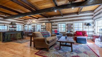 TV, fireplace, DVD player