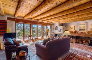 TV, fireplace, DVD player, stereo