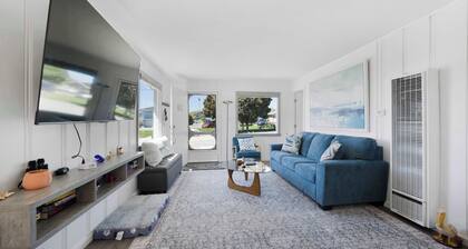 Steps to Sand! Coastal Retreat w/ Fire Pit & Views