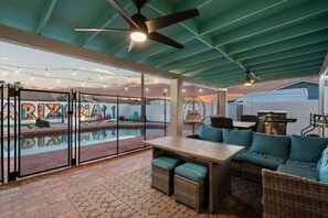 Outdoor dining - The Swift | Detached Game Room | Heated Pool (Glendale)