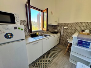 Kühlschrank, Mikrowelle, Herdplatte, Geschirrspüler
