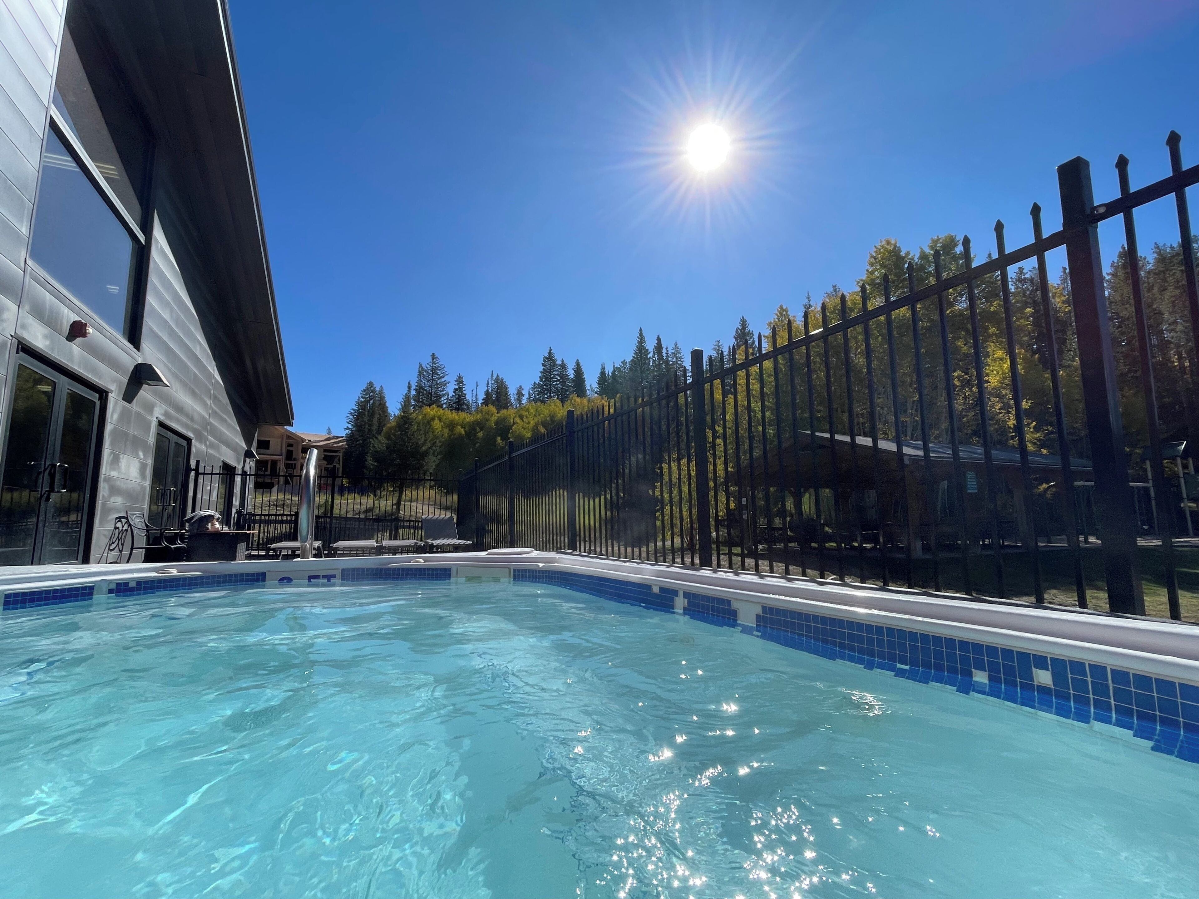 Indoor pool, a heated pool