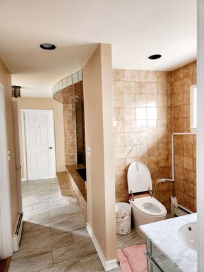 Hair dryer, towels, soap, toilet paper - Spacious 5-bedroom house in fantastic Bay Shore with AC (Bay Shore)