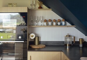 Fridge, microwave, oven, dishwasher - Riverside living, reimagined above the Teifi (Cardigan)