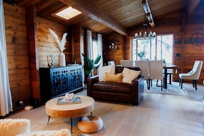 Fireplace, foosball, computer monitors