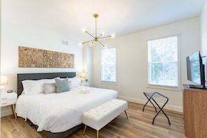 Desk, iron/ironing board, travel crib, WiFi