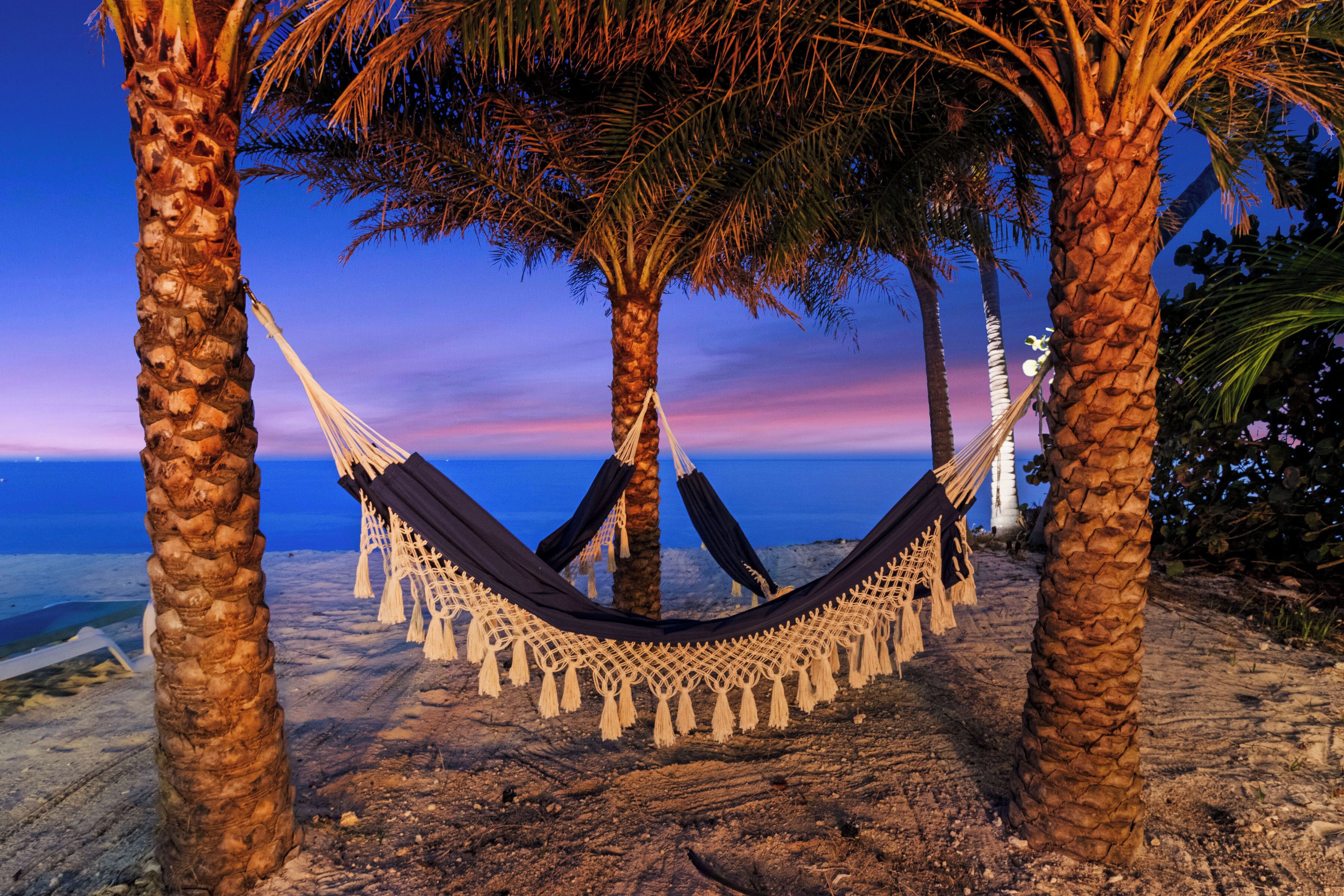 Private beach, white sand