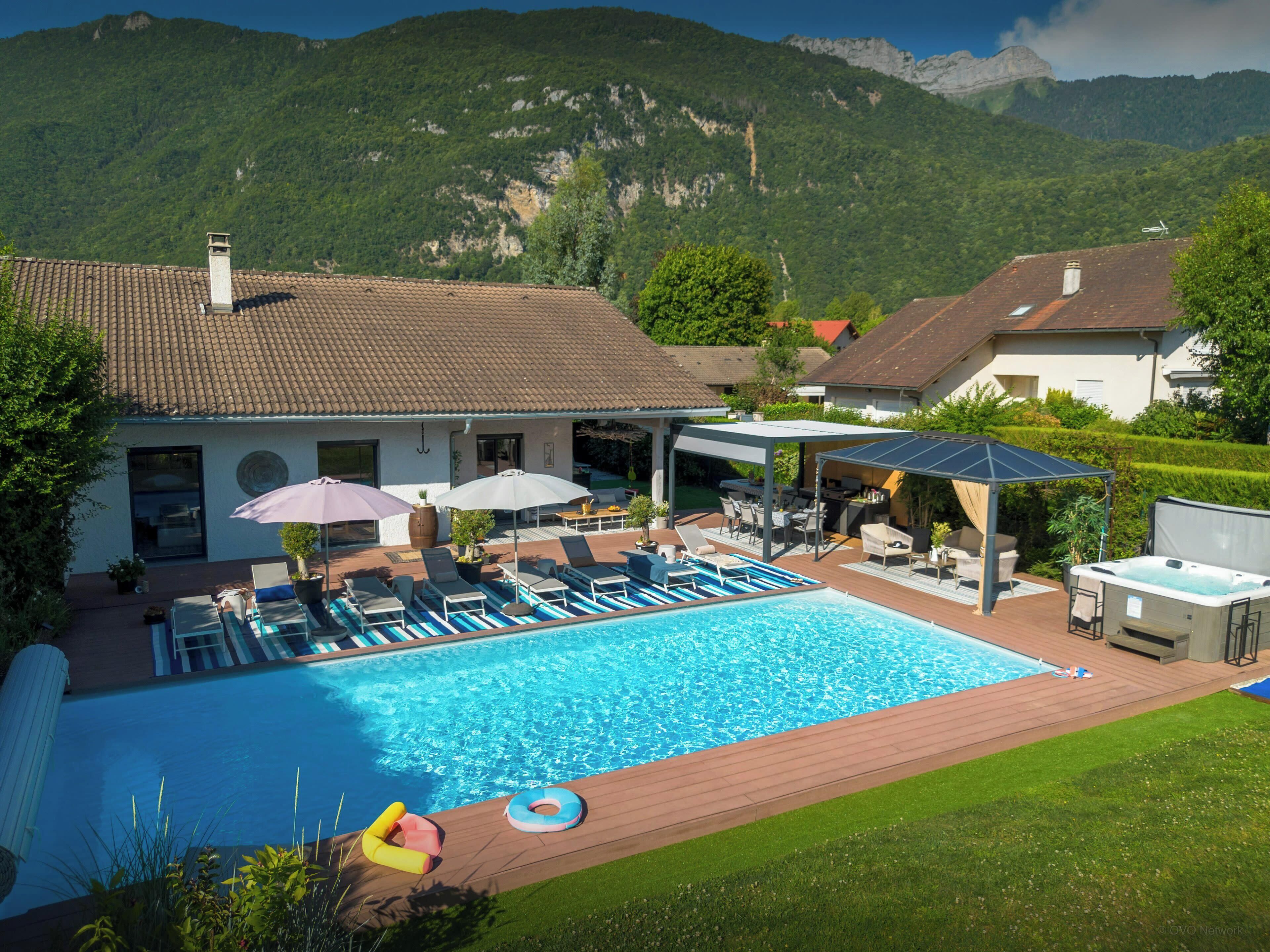 A heated pool