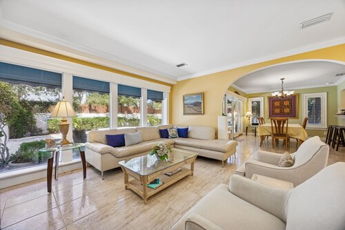 Private pool, 3-bedrooms, 3.5 bathrooms, 2-car garage with EV charger, across from beach access