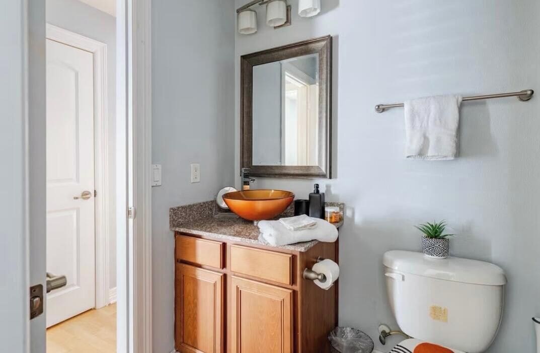 Towels, soap, toilet paper