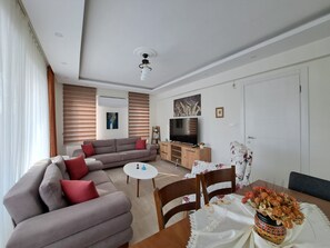 TV, DVD player, books - Villa Tei, For exclusive guests, in ÖLÜDENİZ, NEW (Fethiye)