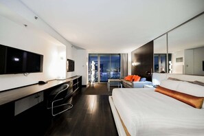 Desk, iron/ironing board, free WiFi, bed sheets - SVS: High Floor Strip View Studio | Open Balcony | Palms Place (Las Vegas)