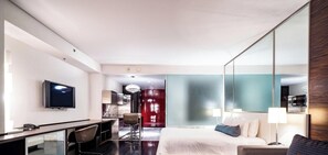 1 slaapkamer, een bureau, een strijkplank/strijkijzer, gratis wifi