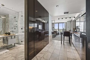 Interior - SVS: Remodeled Strip View Studio | Open Balcony | Resort Pool | Palms Place (Las Vegas)