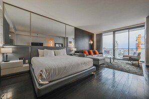 Desk, iron/ironing board, free WiFi, bed sheets - SVS: High Floor Strip View Studio | Open Balcony | Palms Place (Las Vegas)