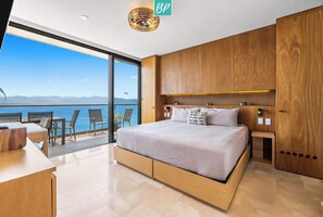 Desk, iron/ironing board, WiFi, bed sheets - Zantamar Beachfront 2BR: Ocean Views, Pools & Gym (Cruz de Huanacaxtle)
