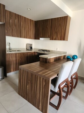 Private kitchen - Amazing Apartment! Location + Comfort + Style (pets friendly) (Puerto Vallarta)
