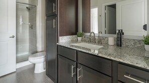 Bathroom - Landing | Chic 1BD, Gym (Conroe)