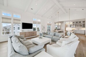 Smart TV, books - Sleeps 22! Private Pool, LSV/Golf Cart, & GULF VIEWS! Steps to Beach! (Santa Rosa Beach)