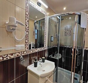 Shower, hair dryer, towels - Willa u Bachledów Studio #6 (Zakopane)