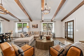 Smart TV, fireplace - Driftwood Dreamin' | Lake Nottely Lakefront Cabin | Game Room | Hot Tub (Blairsville)