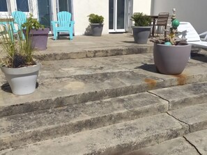 Terrace/patio - Beautiful oceanfront apartment - sleeps 3 (FOURAS)