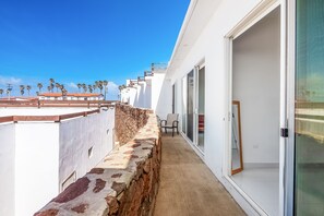 Terrace/patio - Dog-friendly ocean-view home with heated outdoor pool, hot tub, streaming, patio (Rosarito)