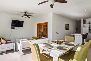 Dining - Peaceful dog-friendly villa with outdoor pool, rooftop patio, beach views, & AC (Rosarito)