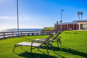 Terrace/patio - Dog-friendly ocean-view villa with patio, outdoor pool, streaming, partial AC (Rosarito)