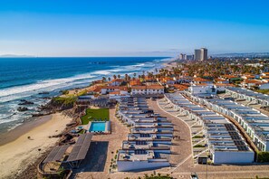 Exterior - Dog-friendly suite with kitchenette, heated outdoor pool, hot tub, terrace, AC (Rosarito)