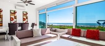 Serene dog-friendly villa with impressive views, outdoor pool, private patio, AC