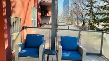 Apartamento, 2 quartos, acessível, lareira | Sacada