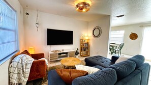 TV, computer monitors - Furnished 2BR/2BA Home w/ Fenced Yard • Near L3Harris, Hospital, & Beach (Melbourne)