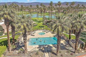 Pool - Bold Desert Retreat w/ Golf Views, Fireplaces, Dual Living Areas & Inviting Outdoor Patios (Palm Desert)