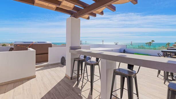 Terrace/patio -  6-bedroom 6 bath house within 3min walk to the beach in peaceful las Conchas  (Puerto Peñasco)
