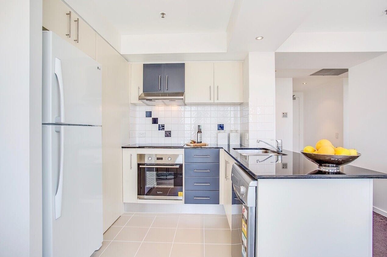 아파트, 침실 2개, 발코니, 바다 전망 | 전용 주방