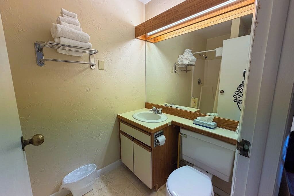 Hair dryer, towels