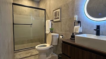 Towels, soap, toilet paper