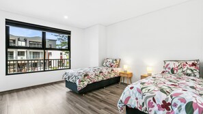 2 habitaciones, acceso a internet y ropa de cama 