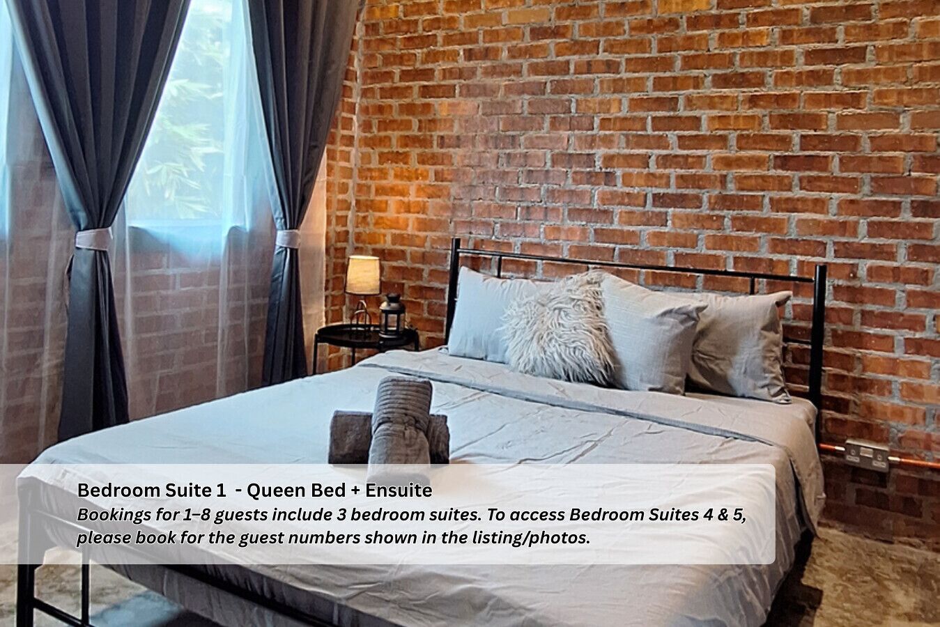 5 bedrooms, desk, iron/ironing board, WiFi