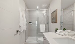 Hair dryer, towels
