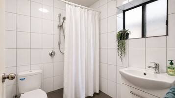 Towels, soap, toilet paper