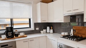 Private kitchen - Walk to Beach - Boutique Beachside Townhouse (Toowoon Bay)