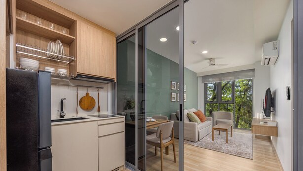Suite – comfort, balkong, parkutsikt | Innvendig