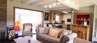Well-maintained family chalet with a nice garden