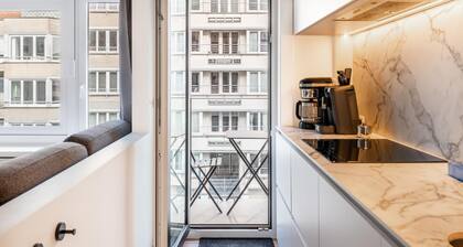 Renovated apartment with side sea view.